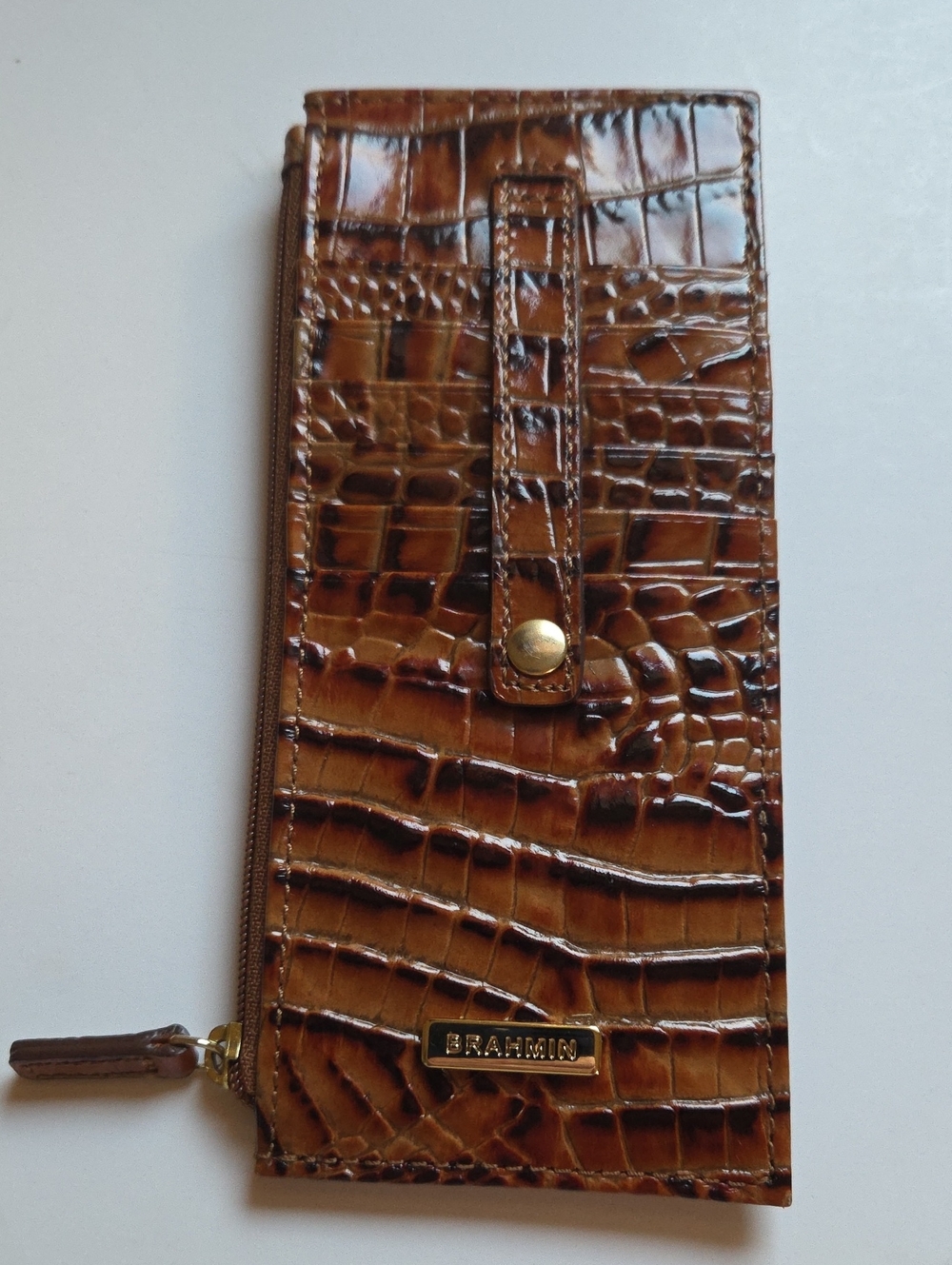 BRAHMIN Melbourne Collection Leather Credit Card Wallet